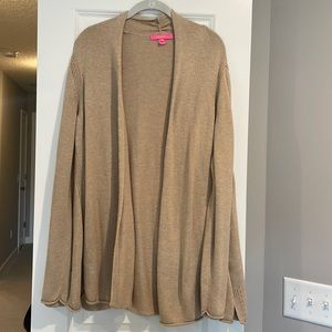 Lilly Pulitzer Gold Cardigan Sz XL